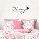 Vinyl Wall Art Decal - Be A Flamingo In A Flock Of Pigeons - 14.07" x 30" - Inspirational Positive Home Apartment Nursery Kids Room Bedroom Living Room Decor Indoor Outdoor Quote Black 14.07" x 30" 2