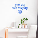 Vinyl Wall Art Decal - You are Mermazing - Motivational Modern Cute Trendy Girls Teens Seashell Nursery Playroom Bedroom Living Room Apartment Home Sticker Decals (14" x 22"; Black)   5