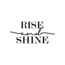 Vinyl Wall Art Decal - Rise And Shine - - Modern Motivational Minimalist Chic Morning Decor For Home Bedroom Living Room Nursery Apartment Dorm Room Work Office   2