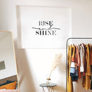 Vinyl Wall Art Decal - Rise And Shine - - Modern Motivational Minimalist Chic Morning Decor For Home Bedroom Living Room Nursery Apartment Dorm Room Work Office   4