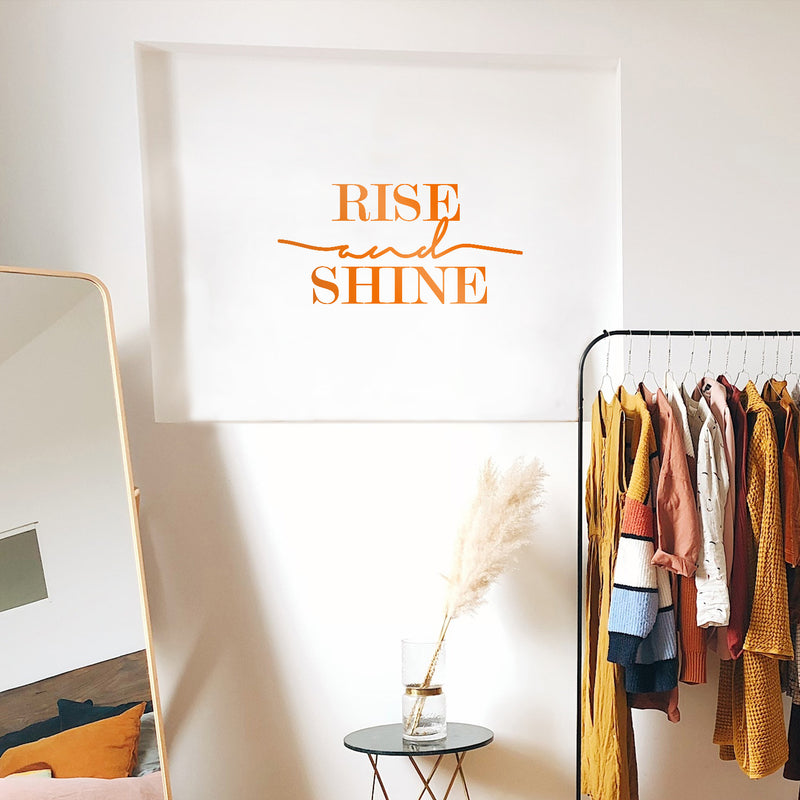Vinyl Wall Art Decal - Rise And Shine - - Modern Motivational Minimalist Chic Morning Decor For Home Bedroom Living Room Nursery Apartment Dorm Room Work Office   5