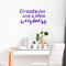 Vinyl Wall Art Decal - Create Fun And A Little Weirdness - Inspirational Home Bedroom Office Work Quotes - Trendy Cursive Motivational Apartment Living Room Decor   4