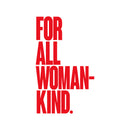 Vinyl Wall Art Decal - For All Womankind - 23" x 14" - Women's Female Motiv Indoor Outdoor Home Apartment Living Room Bedroom Office Dorm Room Work Decorational Trendy Red 23" x 14" 3