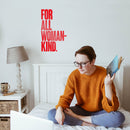 Vinyl Wall Art Decal - For All Womankind - 23" x 14" - Women's Female Motiv Indoor Outdoor Home Apartment Living Room Bedroom Office Dorm Room Work Decorational Trendy Red 23" x 14" 4