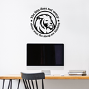 Vinyl Wall Art Decal - The Lion Does Not Worry About What The Sheep Are Thinking - 22" x 22" - Trendy Inspirational Quote For Bedroom Living Room Apartment Work Office Indoor Decoration Black 22" x 22" 2