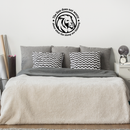Vinyl Wall Art Decal - The Lion Does Not Worry About What The Sheep Are Thinking - 22" x 22" - Trendy Inspirational Quote For Bedroom Living Room Apartment Work Office Indoor Decoration Black 22" x 22" 3