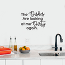 Vinyl Wall Art Decal - The Dishes Are Looking At Me Dirty Again - 22" x 29" - Trendy Funny Cursive Quote For Home Kitchen Office Living Room Restaurant Indoor Decoration Black 22" x 29" 3