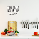 Vinyl Wall Art Decal - Thou Shalt Not Try Me; Mom 24:7 - 17. Trendy Chic Mother Love Quote For Home Apartment Bedroom Living Room Kids Room Indoor Decoration   2