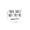 Vinyl Wall Art Decal - Thou Shalt Not Try Me; Mom 24:7 - 17. Trendy Chic Mother Love Quote For Home Apartment Bedroom Living Room Kids Room Indoor Decoration   4