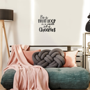 Vinyl Wall Art Decal - Be A Fruitloop In A World Full Of Cheerios - 22" x 22" - Trendy Funny Inspirational Quote For Home Apartment Bedroom Living Room Kitchen Office Decoration Sticker Black 22" x 22" 3