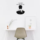 Vinyl Wall Art Decal - Fall In Love With Souls Not Faces - 24" x 17" - Modern Love Warmth Passion Affection  Quote For Home Bedroom Apartment Living Room Work Office Decoration Sticker Black 24" x 17" 2