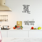 Vinyl Wall Art Decal - Eat Clean Stay Fit And Have A Burger To Stay Sane - Motivational Gigi Hadid Quote For Home Bedroom Kitchen Apartment Dorm Room Decoration Sticker   3