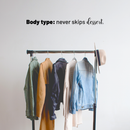 Vinyl Wall Art Decal - Body Type Never Skips Dessert - Trendy Funny Quote For Home Bedroom Closet Bathroom Clothing Store Dressing Room Decoration Sticker   3