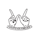Vinyl Wall Art Decal - Whatever Forever - 9" x 25" - Trendy Cute Cool Girly Quote For Home Apartment Bedroom Dorm Room Bathroom Decoration Sticker Black 17" x 20" 3