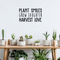 Vinyl Wall Art Decal - Plant Smiles Grow Laughter Harvest Love - Trendy Inspirational Nature Environmentalism Quote For Home Living Room Patio Office School Decoration Sticker   2