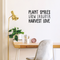 Vinyl Wall Art Decal - Plant Smiles Grow Laughter Harvest Love - 17" x 29" - Trendy Inspirational Nature Environmentalism Quote For Home Living Room Patio Office School Decoration Sticker Black 17" x 29" 3