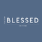 Vinyl Wall Art Decal - Blessed - 3.5" x 22" - Modern Inspirational Gratitude Quote For Home Bedroom Living Room School Office Workplace Decoration Sticker White 3.5" x 22" 5