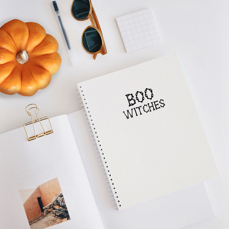 Vinyl Wall Art Decal - Boo Witches - - Trendy Halloween Season Quote For Home Work Laptop Coffee Mug Thermos Cup Window Notebook Luggage Car Bumper Decoration Sticker   2