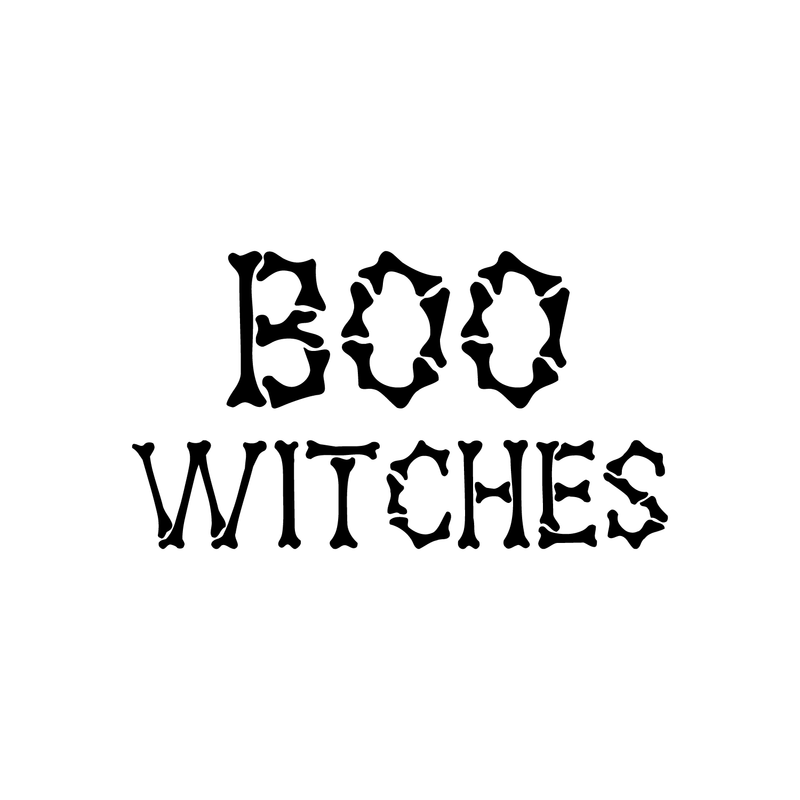 Vinyl Wall Art Decal - Boo Witches - - Trendy Halloween Season Quote For Home Work Laptop Coffee Mug Thermos Cup Window Notebook Luggage Car Bumper Decoration Sticker   3