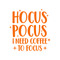 Vinyl Wall Art Decal - Hocus Pocus I Need Coffee To Focus - 23" x 22" - Modern Magical Halloween Quote For Home Bedroom Store Coffee Shop Seasonal Decoration Sticker Orange 23" x 22" 4
