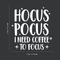 Vinyl Wall Art Decal - Hocus Pocus I Need Coffee To Focus - 23" x 22" - Modern Magical Halloween Quote For Home Bedroom Store Coffee Shop Seasonal Decoration Sticker White 23" x 22"