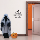 Vinyl Wall Art Decal - Wicked never looked so cute - 17" x 17" - Modern Spooky Halloween Quote For Home Bedroom Kids Room Store Coffee Shop Seasonal Decoration Sticker Black 17" x 17" 2