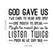 Vinyl Wall Art Decal - God Gave Us Two Ears To Hear And Only One Mouth To Speak - Inspirational Religious Faithful Quote For Home Bedroom Living Room Church Work Decor