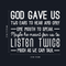 Vinyl Wall Art Decal - God Gave Us Two Ears To Hear And Only One Mouth To Speak - 22" x 26" - Inspirational Religious Faithful Quote For Home Bedroom Living Room Church Work Decor White 22" x 26"