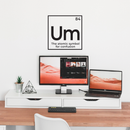 Vinyl Wall Art Decal - Um The Atomic Symbol For Confusion - Funny Adult Humor Witty Quote For Home Bedroom Dorm Room Living Room Decoration Sticker   3