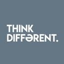 Vinyl Wall Art Decal - Think Different - 10" x 30" - Modern Minimalist Motivational Quote For Home Bedroom Living Room Office Workplace Business Decoration Sticker White 10" x 30" 2