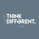 Vinyl Wall Art Decal - Think Different - 10" x 30" - Modern Minimalist Motivational Quote For Home Bedroom Living Room Office Workplace Business Decoration Sticker White 10" x 30" 5