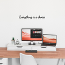 Vinyl Wall Art Decal - Everything Is A Choice - Trendy Minimalist Motivational Quote For Home Bedroom Bathroom Living Room Office Workplace Business Decoration Sticker   3