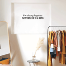 Vinyl Wall Art Decal - I'm Chasing Happiness Everything Else Is A Bonus - 6" x 30" - Trendy Positive Motivational Quote For Home Apartment Bedroom Office Workplace Coffee Shop Decoration Sticker Black 6" x 30" 2