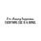 Vinyl Wall Art Decal - I'm Chasing Happiness Everything Else Is A Bonus - 6" x 30" - Trendy Positive Motivational Quote For Home Apartment Bedroom Office Workplace Coffee Shop Decoration Sticker Black 6" x 30" 4