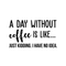 Vinyl Wall Art Decal - A Day Without Coffee Is Like - Trendy Funny Quote For Coffee Lovers Home Kitchen Living Room Coffee Shop Office Cafe Decoration Sticker   2