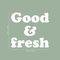 Vinyl Wall Art Decal - Good & Fresh - 22" x 24" - Trendy Food Nature Plants Quote For Home Kitchen Fridge Restaurant Patio Grocery Store Decoration Sticker White 22" x 24"