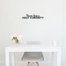 Vinyl Wall Art Decal - Never Lose A Holy Curiosity - 4.5" x 22" - Inspirational Sticker Albert Einstein Quote For Home Bedroom Living Room Coffee Shop Work Office Decor Black 4.5" x 22" 3
