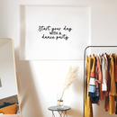 Vinyl Wall Art Decal - Start Your Day With A Dance Party - 10. Inspirational Sticker Quote For Home Bedroom Living Room Kitchen Coffee Shop Work Office Decor   5