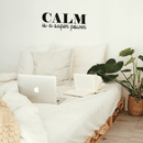 Vinyl Wall Art Decal - Calm Is A Super Power - 10" x 26" - Modern Inspirational Quote For Home Bedroom Living Room Office Workplace Coffee Shop Decoration Sticker Black 10" x 26" 4