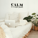 Vinyl Wall Art Decal - Calm Is A Super Power - Modern Inspirational Quote For Home Bedroom Living Room Office Workplace Coffee Shop Decoration Sticker   5