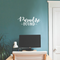 Vinyl Wall Art Decal - Paradise Found - 10" x 25" - Inspirational Positive Success Sticker Quote For Home Bedroom Living Room Coffee Shop Work Office Decor White 10" x 25" 2