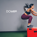 Vinyl Wall Art Decal - Doubt - 5" x 24" - Modern Motivational Minimalist Sticker Quote  For Home Bedroom Living Room Classroom Coffee Shop Work Office Decor White 5" x 24" 4