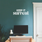 Vinyl Wall Art Decal - Keep It Surreal - 7.5" x 22" - Trendy Inspirational Surrealism Quote Sticker For Home Bedroom Living Room Apartment Office Work Decor White 7.5" x 22"
