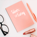 Vinyl Wall Art Decal - Talents: Eating - 3.5" x 4" - Trendy Sarcastic Humorous Quote Checklist Sticker For Notebook Diary Tablet Cover School Book Decoration White 3.5" x 4"
