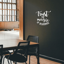 Vinyl Wall Art Decal - Trust The Magic Of Beginnings - 22" x 22" - Modern Inspirational Magical Sticker Quote For Home Bedroom Living Room Kids Room Work Office School Decor White 22" x 22" 4