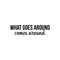 Vinyl Wall Art Decal - What Goes Around Comes Around - 5.5" x 22" - Modern Inspirational Sticker Quote For Home Bedroom Living Room Work Office Coffe Shop Decor Black 5.5" x 22" 5