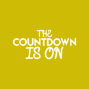 Vinyl Wall Art Decal - The Countdown Is On - 10" x 22" - Modern Christmas Sticker Quote For Home Living Room Store Coffee Shop Office Holiday Season Decor White 10" x 22"