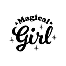 Vinyl Wall Art Decal - Magical Girl - 17" x 22" - Trendy Inspirational Cute Magic Stars Sticker Quote For Home Bedroom Girls Baby Room Nursery Office Decor Black 17" x 22" 5