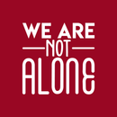 Vinyl Wall Art Decal - We Are Not Alone - 17" x 17" - Modern Inspirational Science Quote Sticker For Home Bedroom Living Room Coffee Shop Work Office Decor White 17" x 17" 2