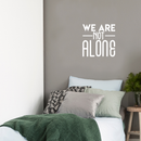 Vinyl Wall Art Decal - We Are Not Alone - 17" x 17" - Modern Inspirational Science Quote Sticker For Home Bedroom Living Room Coffee Shop Work Office Decor White 17" x 17" 5